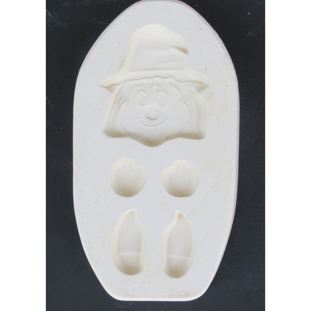 Kimple Open Pour Witch Slip Mold 1246 Head / Hands / Feet